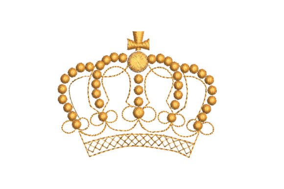 Crown Machine Embroidery Design