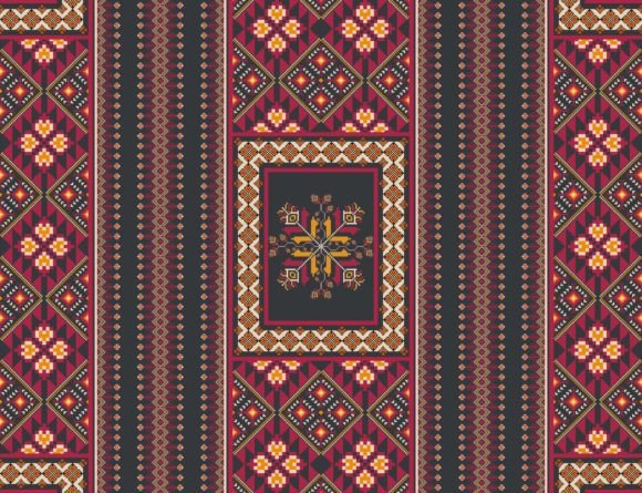 Ethnic Embroidery Traditional Pattern