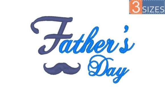 Father's Day Embroidery Design