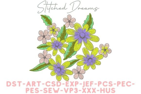 Floral Paradise Embroidery Design