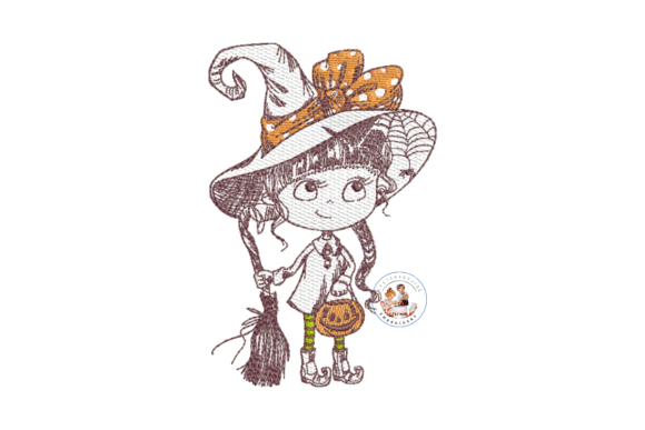 Friendly Witch Machine Embroidery