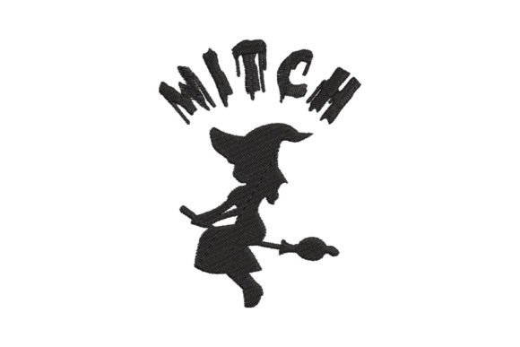 Halloween Witch Embroidery